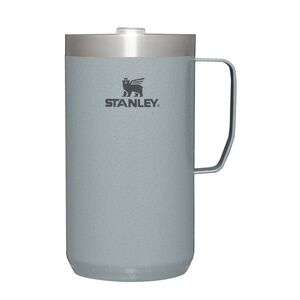 NEW Stanley Stay Hot Camp Mug Stainless Steel Insulated 24 Oz hammertone silver